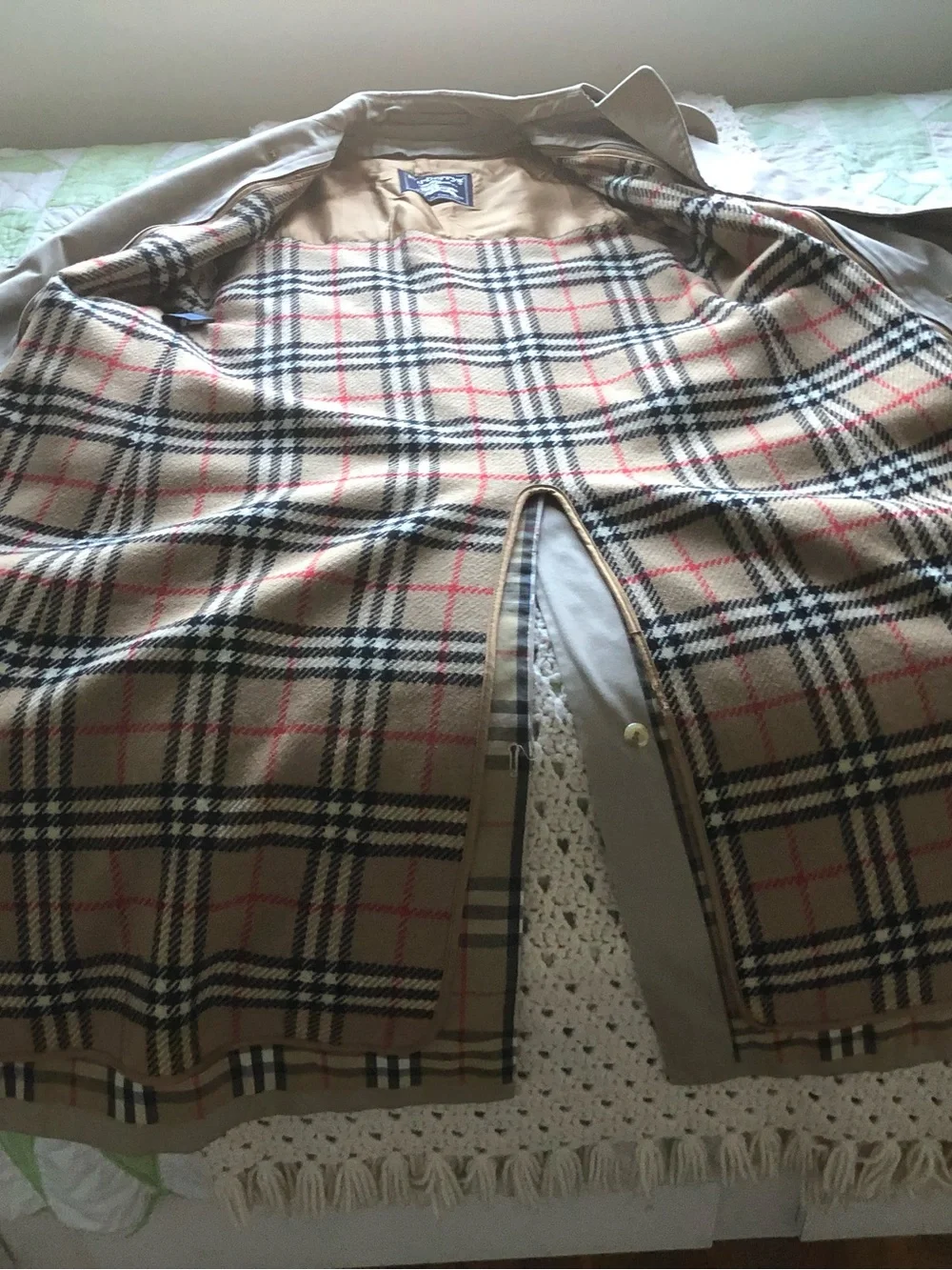 Burberry Beige Double-Breasted Trench Coat - Picture 12 of 13